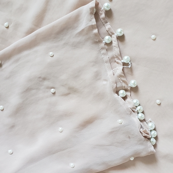 Kameez sz M/L Beige/peach pearls - Picture 3 of 10